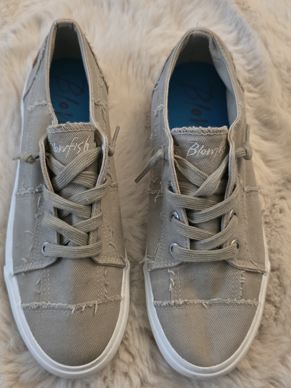 Blowfish Malibu Gray Canvas Sneakers